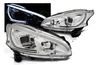 Peugeot 208 12-15 krom led drl forlygter