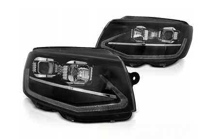Black Tube Led Drl Dts-lamper til Vw T6 15-19