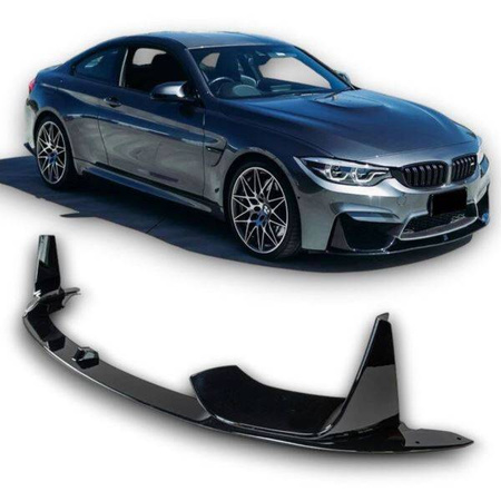 SPLITTER SPOILER BMW M3 F80 M4 F82 GLOSS BLACK