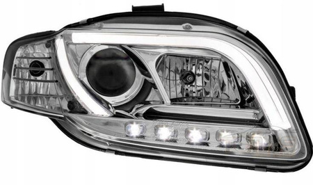 Forlygter Audi A4 B7 Led Tube Chro