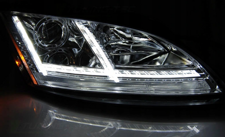 Forlygter Audi Tt 06-10 8j Chrome Led Dts