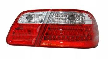 LED-baglygter Mercedes W210 Sedan CLEAR