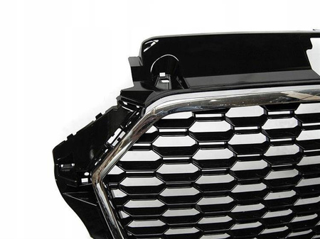 Frontgitter Audi A3 8v 17- RS3 Style Krom Sort