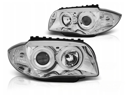 Forlygter Bmw E87 E81 04-11 Ccfl Chrome