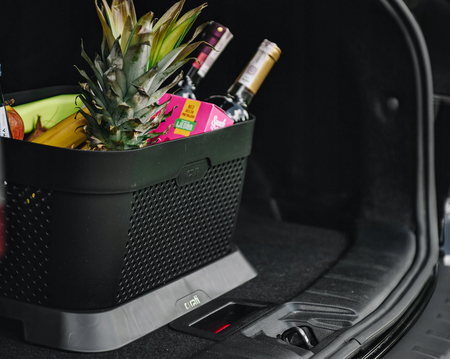 Indkøbskurv til bilens bagagerumstaske