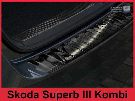 SKODA SUPERB 3 stationcar Sort beskyttelseshætte til bagkofanger (trim)