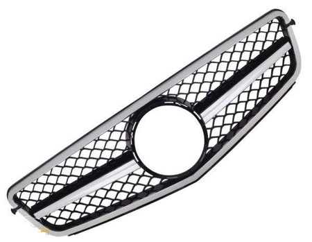 GRILL MERCEDES W204 C204 07- 14 SORT KROM