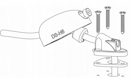 Kabelgennemføring taggennemføring 2-6 mm sort