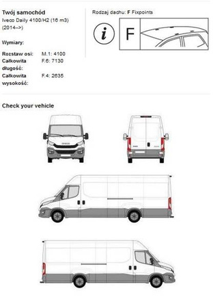 Bagagerum med platform Iveco Daily 4100 H2 16