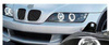 Forlygter BMW Z3 sorte ringe