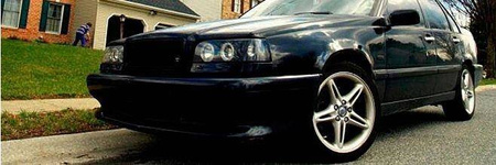 Forlygte lamper Volvo 850 92-96 ringi sort