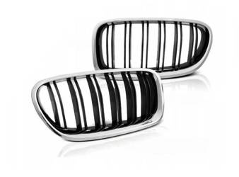 Sport Grill Glans Krom Sort til Bmw F10 F11