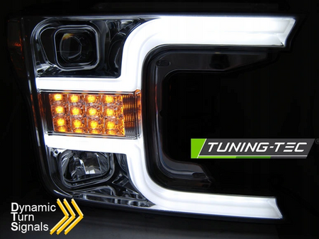 Tube Chrome Seq-forlygter til Ford F150 Mk13 17-20