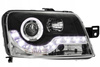 Forlygter Fiat Panda 03- Sort Led