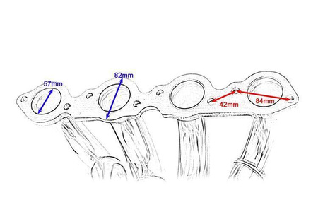 Udstødningsmanifold Chevrolet Big Block 396 402 427