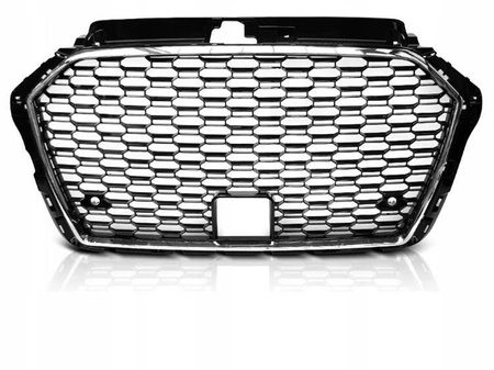 Frontgitter Audi A3 8v 17- RS3 Style Krom Sort