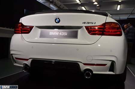 DIFFUSER BMW F36 13- MP TWIN OUTLET ENKELT LYDPOTTE