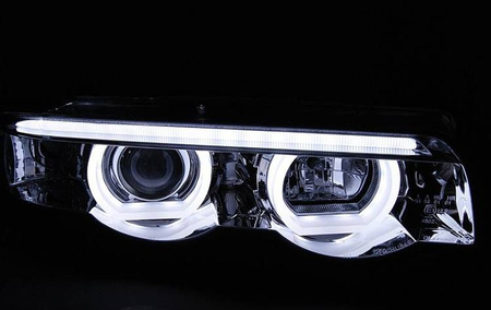 Forlygter Bmw E38 94-01 Ringi 3d Led Krom