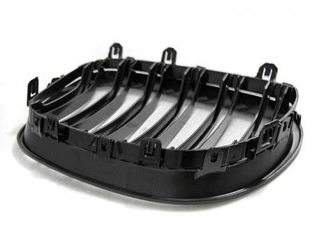Glansfuld sort dobbelt bargrill til BMW E60/E61 03-10