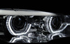 Lygter Bmw X5 E70 07-10 ringe 3d drl krom xenon