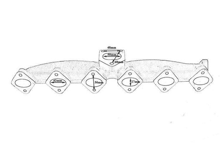 Udstødningsmanifold BMW E60 E61 E65 X5 3.0d 2.5d