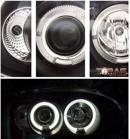VW Golf III SORT RINGI forlygter