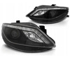 Seat Ibiza 6j forlygter 08-12 sort led