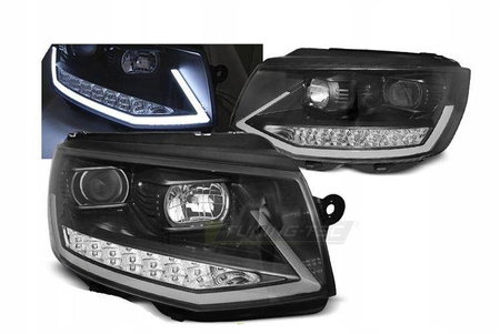Vw T6 15- sort rør led drl dts forlygter