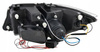 Forlygter Forlygter BMW E90/E91 Sorte ringe