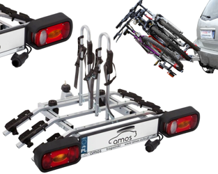 Cykelholderplatform til 3 cykler på krogen Titan Amos 13PIN