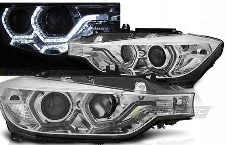 Bmw F30 F31 11-15 led krom drl xenon d1s lygter