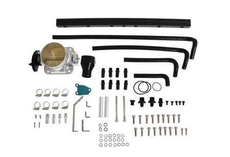 Nissan RB25 indsugningsmanifold med gasspjæld og fuel rail