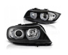 Forlygter BMW E90/E91 05-08 sort ring led 3d xenon