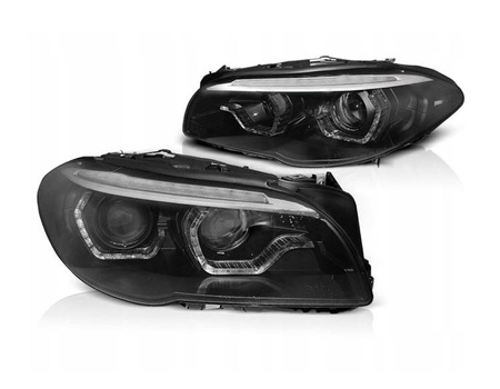 Bi-xenon LED-lygter i sort til BMW F10 F11 Lci 13-16