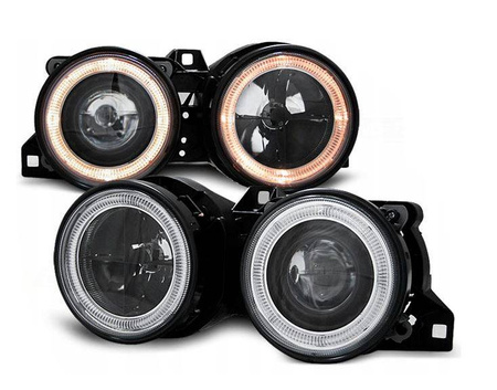 Forlygter Bmw E30 82-94 Ringi Sort