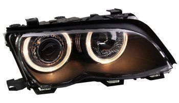 Forlygter BMW E46 RINGI BLACK Sedan/Touring