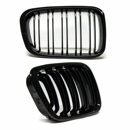 GRILL (NYRE) BMW E46 98-01 SEDAN GLOSSY DOUBLE