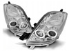 Forlygter Toyota Yaris 06-09 ringi krom