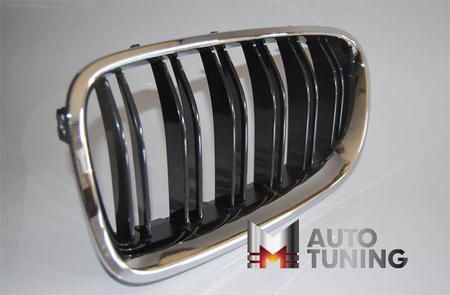 GRILL (NYRE) BMW F10/F11 LOOK M5 SORT/KROM