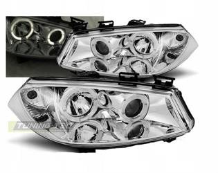 Renault Megane ii forlygter 02-05 kromringe