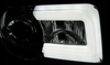 Forlygter Chrysler 300c 05-10 krom rør led