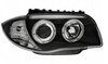 Forlygter BMW E87 E81 Ringi Sort