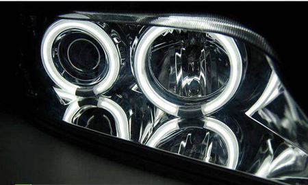 Bmw Z3 forlygter 96-02 ringi ccfl krom