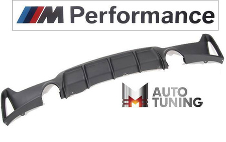 DIFFUSER BMW F36 13- MP TWIN OUTLET ENKELT LYDPOTTE