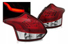 Ford Focus 3 11-14 hb røde hvide led-lygter
