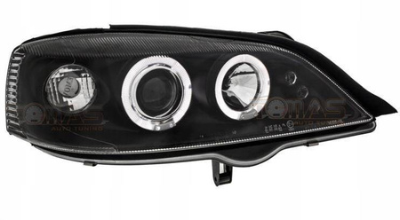 Forlygter Opel Astra G RINGI BLACK