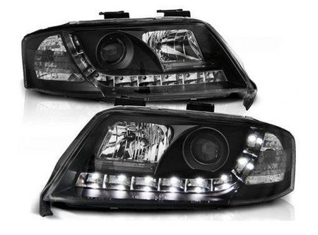 Audi A6 forlygter BLACK DAYLIGHT