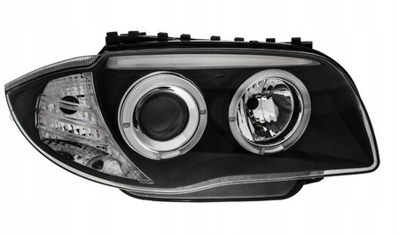 Forlygter BMW E87 E81 Ringi Sort