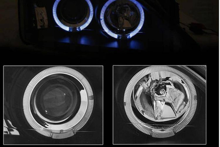 Lygter Ford Mondeo mk3 00-07 ringi sort + motorer