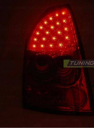 Chrysler 300c 04-08 røde røgfarvede led-lamper